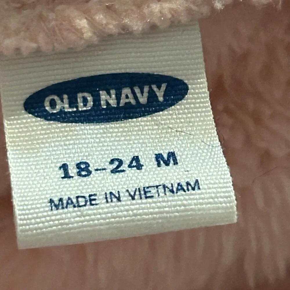 Old Navy pink jacket hoodie size 18-24 months